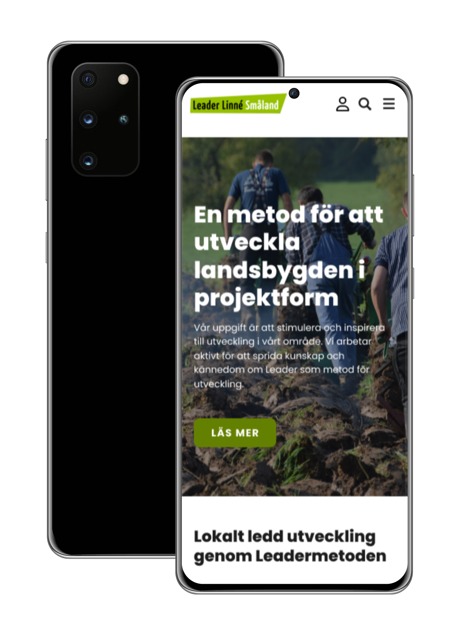 Leader Linné mockup